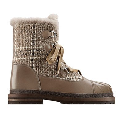 Botas de piel y tweed de Chanel